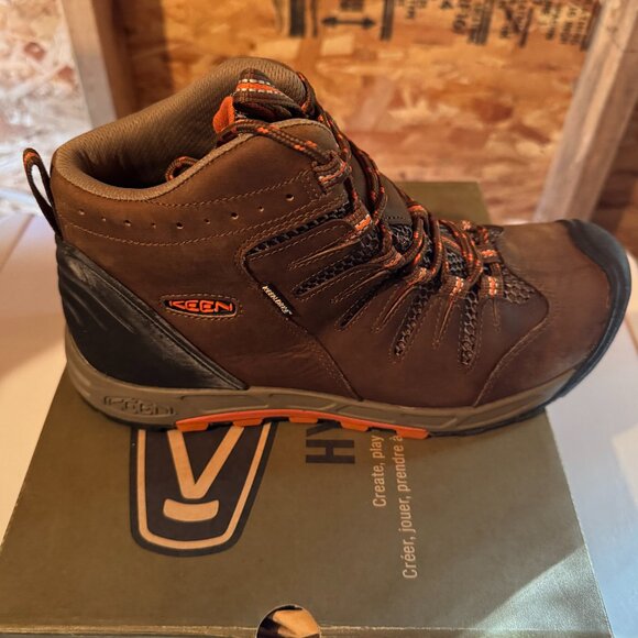 Keen Boots Bryce Mid WP Dark Earth Rust Men Size 8 NIB - Picture 1 of 6